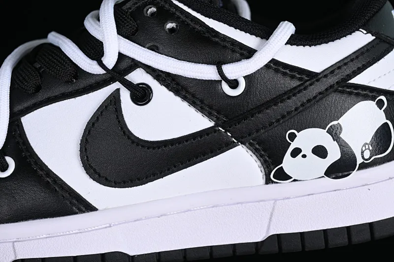 All Categories Nk SB Dunk Series Nk SB Dunk Low Low-top sneakers Nk Dunk Low Black and White Panda Customized version of deconstructed strap casual sneakers DD1391-100